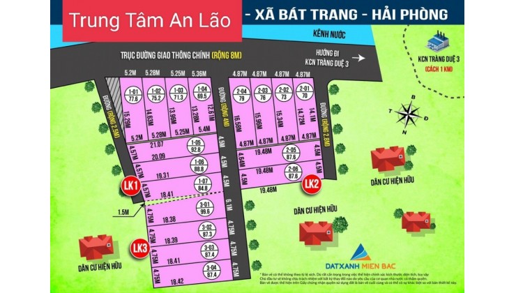 Chỉ 6xxtr mua được lô đất để dành ngay sát khu công nghiệp Tràng Duệ - An Lão - HP