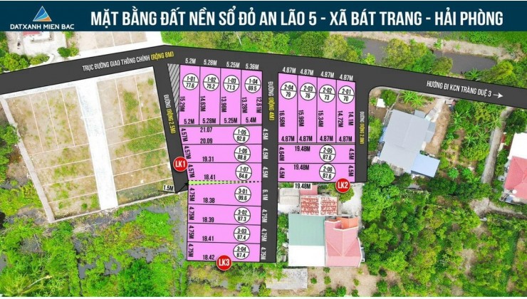 Bán Đất Nền An Lão Sát KCN Tràng Duệ Giá Chỉ từ 8 tr/m2 Sổ Đỏ Giao Ngay