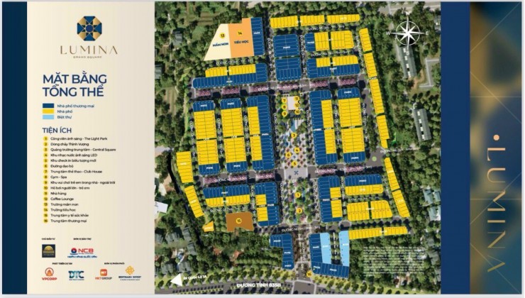 Mở bán khu đô thị LUMINA GRAND SQUARE mặt tiền Đình Đức Thiện giáp ranh Bình Chánh giá chỉ 1,6 tỷ