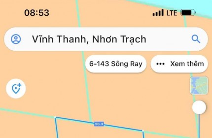 Kẹt tiền trả nợ NH cần bán gấp lô đất Vĩnh Thanh - Nhơn Trạch - Đồng Nai