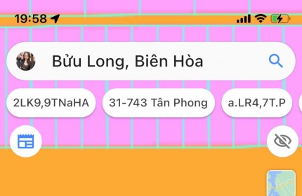 Đất vuông đẹp đường bự 2xe hơi thông có vỉa hè P.Bửu Long, TP.Biên Hòa, Đồng Nai. sổ riêng thổ cư sạch gần Song Ngữ Lạc Hồng