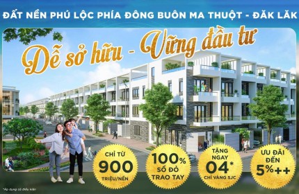 Ra nhanh 2 lô mặt tiền B7,B8 132m có sổ kdc Phú Lộc Đak Lak