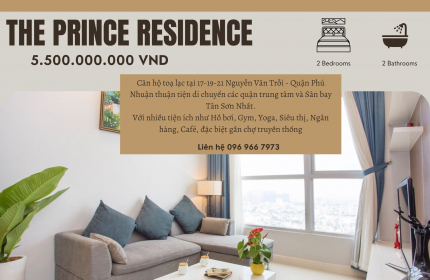 Căn hộ 2PN-71m2 The Prince -Nguyễn Văn Trỗi Phú Nhuận