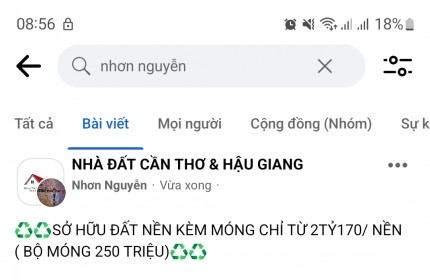 Bán nền ngộp chợ cáu răng cần thơ