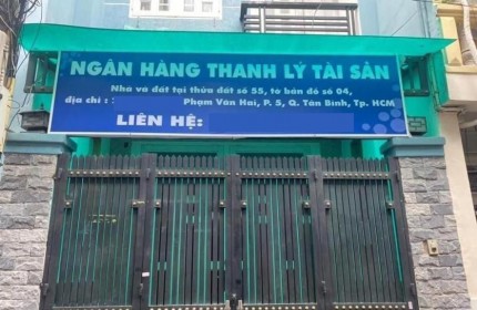 Ngân hàng thanh lý gấp nhà Phạm Văn Hai, Tân Bình, 4 tỷ912