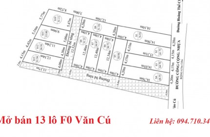 Chính chủ bán lô góc đường 7 m tại Văn Cú giá chỉ 1,2 tỷ bao bìa. Nhanh tay thì còn