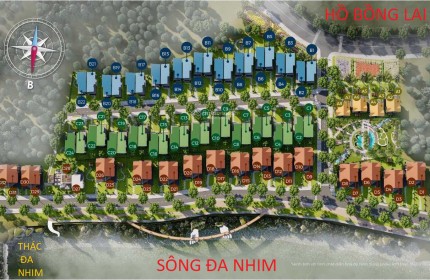 Đất biệt thự nghỉ dưỡng view 3 mặt sông - hồ - thác mặt tiền đường 30m, SHR, 10P đến sân bay