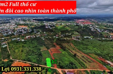 ĐẤT FULL THỔ CƯ TRÊN ĐỒI VIEW NHÌN THÀNH PHỐ