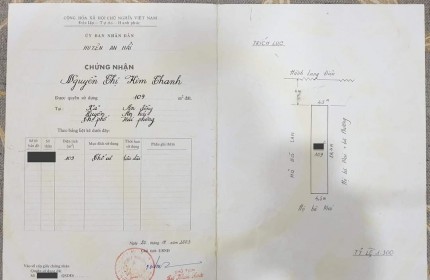 bán lô đất cực đẹp mặt đường Máng.
- 109m mặt tiền 4.5m.