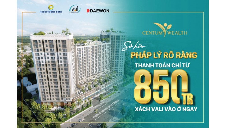 Mở bán Centum Wealth giá tốt nhất với CĐT DT 68m2/2PN.2WC/2.2tỷ có nt, xem nhà LH 0942621063