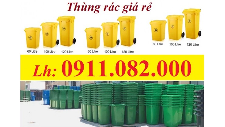 Giá rẻ thùng rác tại đồng nai- thùng rác 120L 240L 660L hàng nhập khẩu-lh 0911082000