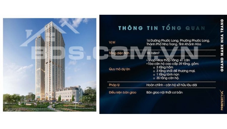 CHỈ 1TỶ5 - SỞ HỮU CĂN HỘ GRAND MARK VIEW BIỂN NHA TRANG, 2023 NHẬN NHÀ