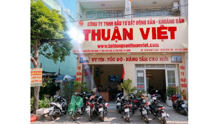 Nhà bán góc 2 mặt tiền Tân Hương, Tân Phú 7.1x19m, đúc 6 tấm, thang máy. Giá 35 tỷ thương lượng