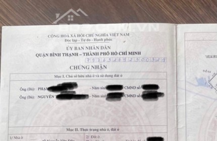 Tôi cần bán nhà trước Tết, Nguyễn Văn Đậu, Bình Thạnh, SHR, 3tỷ150