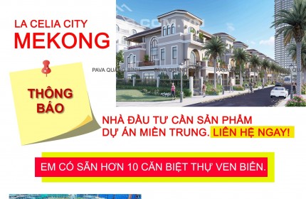 Cần bán gấp nhà biệt thự và căn hộ tại dự án nam mekong