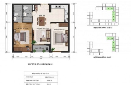 Bán lỗ căn hộ 70m2, 2 phòng, 2WC, view hồ bơi rẻ hơn 150tr