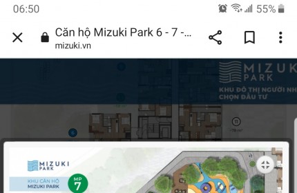 Chính chủ nhượng gấp căn MP7.20.10 dự án Mizuki park