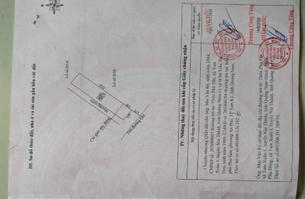 Cần bán lô đất khu dân cư Tây Yên lối thoát hiểm 2m, Tam Đàn, Phú Ninh, Quảng Nam, giá rẻ