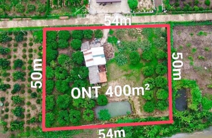 Bán Đất Vườn Nghĩ Dưỡng 2,3 xào, Thổ cư 400m2  Giá 2.5 tỷ đồng