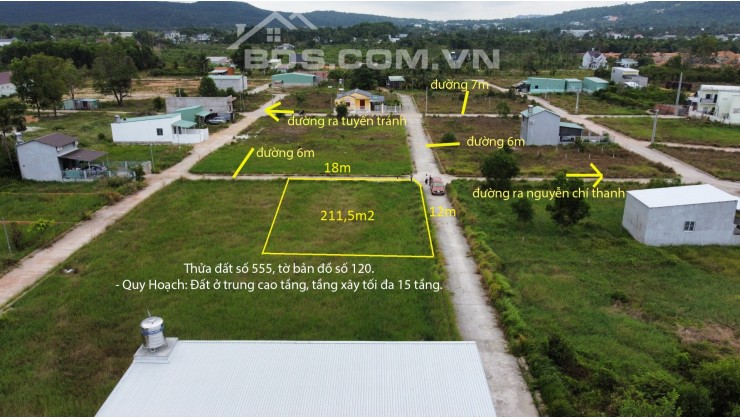 Bán 211,5m2 đất kp5 ở trung cao tầng Dương Đông Phú Quốc