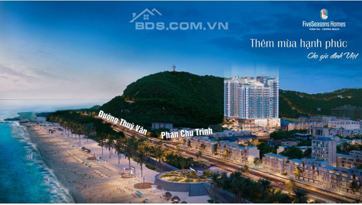 Căn hộ biển Fiveseasons Homes Vũng Tàu được vận hành bởi Centara, giá chỉ từ 1,5 tỷ/căn