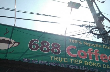 Cần sang quán cafe mặt tiền 688 hà huy giáp quận 12