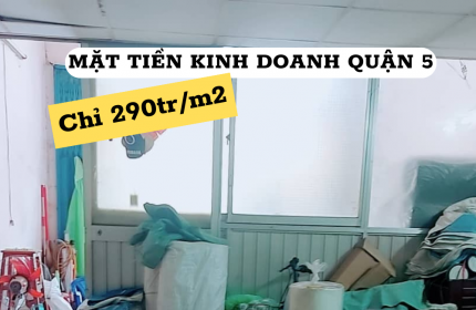 Giảm 3.1tỷ bán gấp nhà MTKD Hồng Bàng Q5 ngang 4.5m sổ vuông