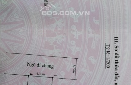 Bán đất ngõ 97 Đoàn Kết, trung tâm chợ Lũng Hoa, ngõ to oto vào tận nơi, Hải An, Hải Phòng.