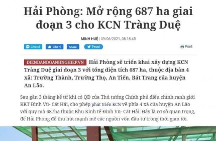 Rao bán đất An Lão Hải Phòng đón đầu khu công nghiệp