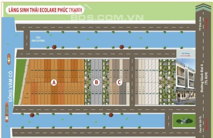 KDC ECOLAKE PHÚC THẠNH Mặt tiền ĐT824 Xã Hữu Thạnh Đức Hoà Long An!