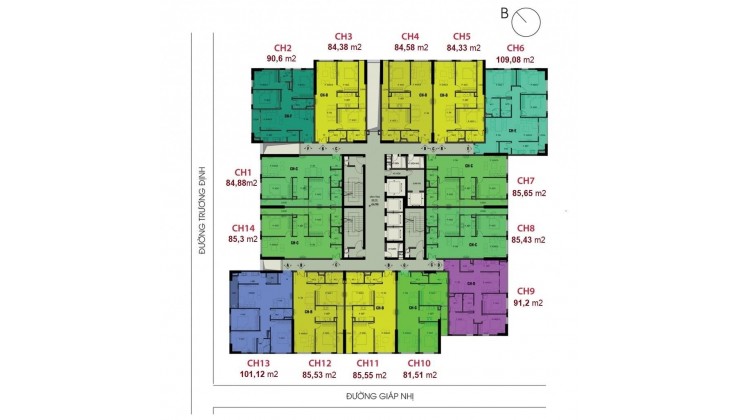 Bán nhanh căn hộ 3PN,2WC 109m2 tại Viễn Đông Star