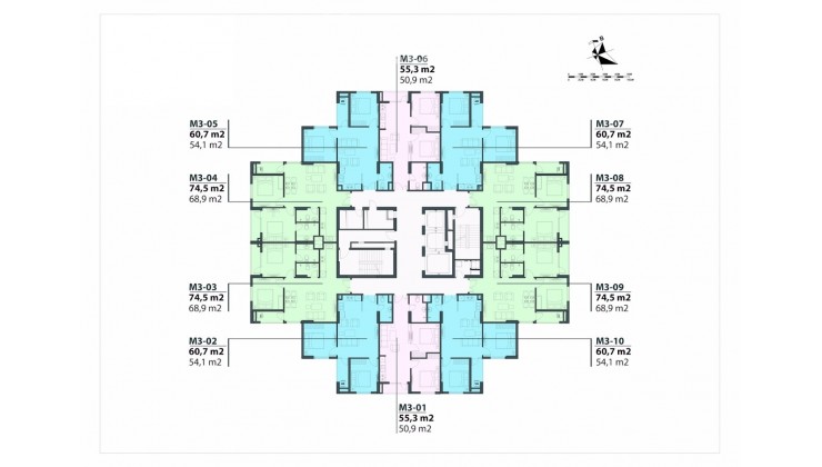 Chính chủ bán Chung cư Mipec Kiến Hưng 60m2 2 PN 1VS full nội thất giá 1,7xtỷ bao phí sang tên LH: 0333846866