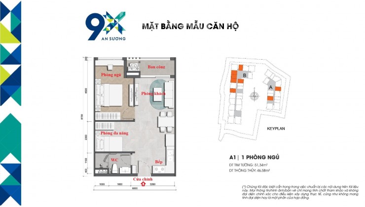 Bán căn hộ 9X mặt tiền QL22, cách Aeon Mall Hóc Môn 500m. Giá chỉ 1.7 tỷ.