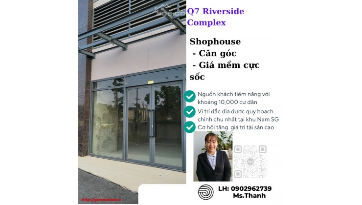 SHOP_HOUSE CHỦ BÁN CẮT  LỖ 1 TỈ NGAY TẠI  Q7! CHỈ CÒN 7,4 TỈ