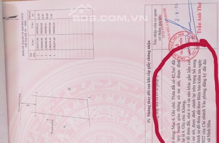 Bán đất phường nở hậu đẹp giá đổ nợ chỉ hơn 6tr Ninh Đa Ninh Hoà lh 0985451850