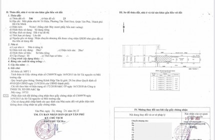 BÁN GẤP LÔ ĐẤT MẶT TIỀN  TẠI PHƯƠNG TÂN PHÚ, TP. HỒ CHÍ MINH