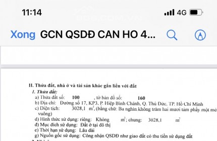 Bán căn hộ 4S Riverside TP Thủ Đức - 90m2 - 2PN - 3,89 tỷ. Lh:0989677778 – 0906422039