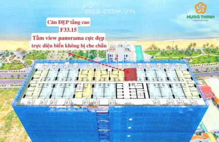 CẦN BÁN CĂN HỘ QUY NHƠN VIEW TRỰC DIỆN BIỂN FULL NỘI THẤT - GIÁ 1.4 TỶ