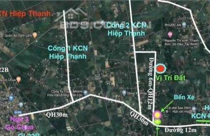 Đất cây da Hiệp Thạnh Gò Dầu gần kcn Hiệp Thạnh 
  -   Diện tích 5x27 ONT giá đầu tư