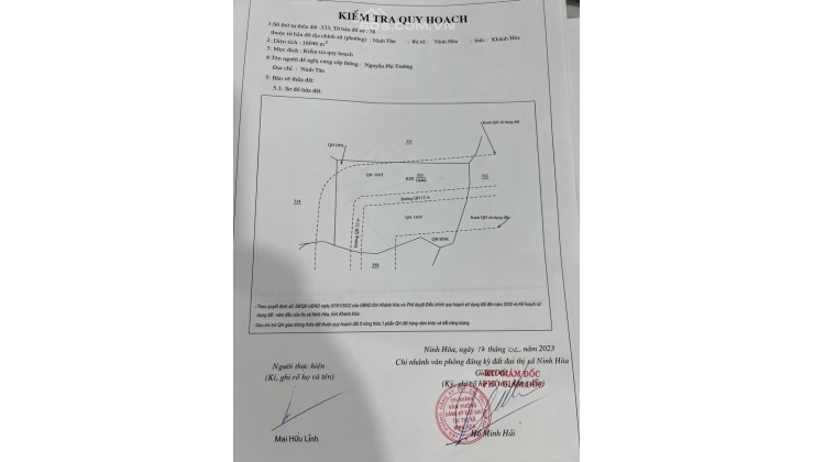 Bán 1.6ha đất QH thổ cư ngay mặt tiền đường xe tải lớn (đường tránh cao tốc) Ninh Tân giá tốt