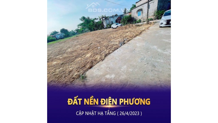 ĐẤT NỀN GẦN TT THỊ TRẤN VĨNH ĐIỆN 143M2 CHỈ 630TR (CÁCH QUỐC LỘ 1A 40M)