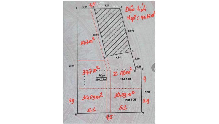 88TR/M2 NGÕ 68 CẦU GIẤY, MẢNH ĐẤT VÀNG CHỜ KHAI PHÁ 210M2, CHIA LÔ