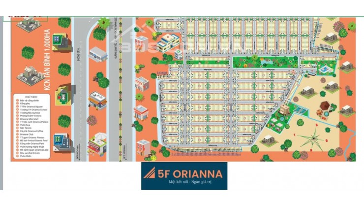 Bán Đất Nền Tại Khu Đô Thị Thông Minh Compound 5F ORIANNA