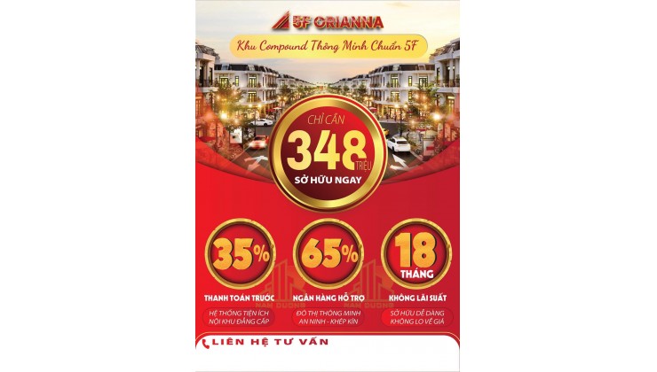 Bán Đất Nền Tại Khu Đô Thị Thông Minh Compound 5F ORIANNA