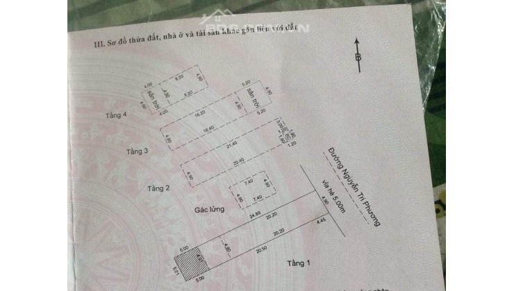 BÁN NHÀ MẶT TIỀN NGUYỄN TRI PHƯƠNG - GIÁ ĐẦU TƯ NHÀ 3,5 TẦNG  XÂY KIÊN CỐ