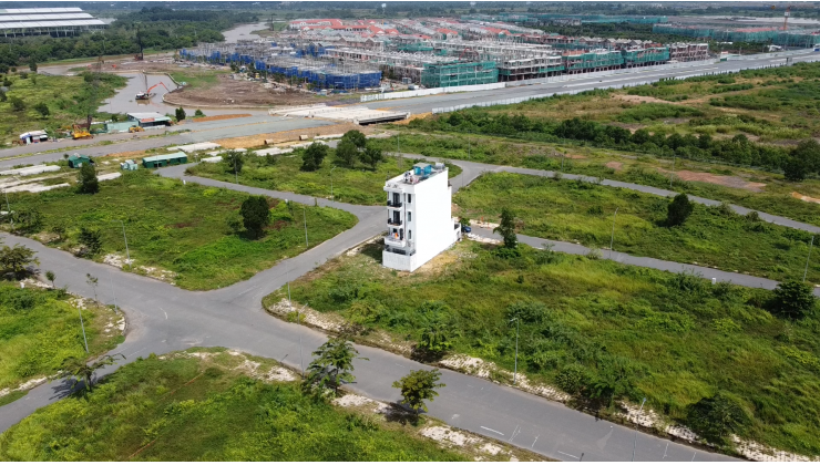 Bán lô đất 6x20m, KDC Long Hưng CIty, giá rẻ, sổ hồng riêng