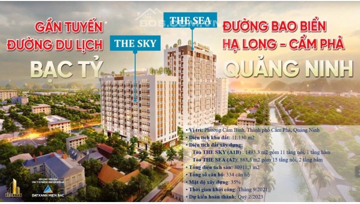 Căn hộ cao cấp Luxcity Cẩm Phả, 2 phòng ngủ giá rẻ nhất thị trường