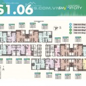 Cần Bán Nhanh Căn 2205, Tòa S1- 06  Chung cư Vinhomes Smart City,3PN+2VS, DT: 76m, ban công Hướng  ĐN giá 3,5 tỷ