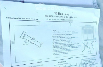 ⛔ Bán mặt tiền Nhựa Nhánh HL3 thuộc Long Phước, Tp Bà Rịa.