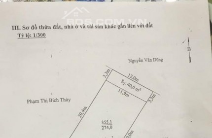 ĐẤT GỐC DÂN CẦN BÁN 274m2  tại Phương Đôi, Thụy Hương, Kiến Thụy